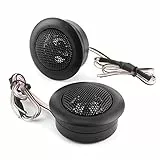 Qiilu 2 x Auto-Lautsprecher, universal, 120 W, Hochleistungs-Auto-Lautsprecher, Hochtöner, kleiner Audio-Musik-Player, 2 K ~ 22 kHz