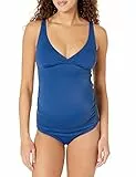 Amazon Essentials Damen Umstands-Badeanzug mit V-Ausschnitt, Tiefblau, 42