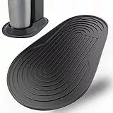 Tyywjw Silikon Abtropfmatte kompatibel mit SodaStream Crystal 3.0, Schwarze Silikon Unterlage, rutschfeste und wasserdichte Tropfmatte Zubehör für SodaStream Crystal 3.0 Wassersprudler