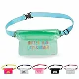 Fisura – wasserdichte Tasche “Last Summer”. Grüne und Blaue Bauchtasche mit verstellbarem Gürtel. Ideal für Freizeit und Sport. Maße: 22,5 cm x 12,5 cm.