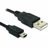 Delock Kabel USB 2.0-A  USB mini-B 5 Pin 1 m Stecker / Stecker