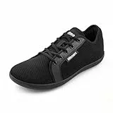 Hitmars Barfußschuhe Herren Damen Barfussschuhe Traillaufschuhe Barfuß Schuhe Zehenschuhe Trail Running Sneaker Trekkingschuhe Fitnessschuhe Unisex Schwarz 1 Größe 41