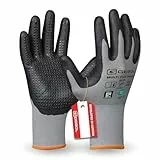 Gebol Multi Flex Touch, 1 Paar Arbeitshandschuhe für Damen und Herren mit Touchscreen-Funktion & Nitril-Noppen für Griffsicherheit, Atmungsaktiv & Flexibel für Montage, M (Gr. 8)