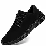 GHFKKB Herren Schuhe Outdoor Trainers Fitness Sneaker Leichtgewicht Freizeitschuhe-black-43