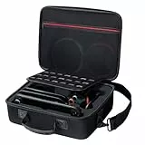 TiMOVO Tragbare Schutzhülle für Nintendo Switch 2 (2025) – Tragbare Aufbewahrungstasche für Switch 2 Konsole/Dock/Pro Controller/AC-Adapter, Netzteil, mit 21 Spielkartenfächern, Schwarz