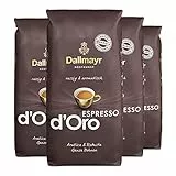 Dallmayr Espresso d'Oro ganze Bohnen 4x 1000g (4000g) - rassig aromatischer Kaffee