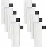 NIXOOT 8 Stück Bodentücher Ersatzteile für Kärcher Dampfreiniger SC 1 SC 2 SC 3 SC 4 SC 5 SI 4 EasyFix, Waschbar Mikrofaserbezug für Alle Böden(Weiß)
