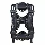 KONGMM Membranpumpe, QBY3-100Q 4-Zoll-Pneumatik-Membranpumpen, druckluftbetriebene Membran-Vakuumpumpe mit Durchfluss