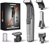 Intimrasierer Mann Elektrisch,MAXGROOM Rasierer Herren Intimbereich mit Führungskamm, Nass-Trocken IPX6 Barttrimmer,3-in-1 Körperhaartrimmer für Beard Konturen Bikini Rücken,Wasserdichter Intimtrimmer