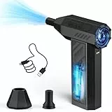 Elektrische Staubgebläse, 4-Gang Electric Air Duster 110000 U/min, Typ-C Wiederaufladbare Luftgebläse, Cordless Air Duster, Mini-Gebläse für PC, Laptop, Elektronik, Tastatur, Sofa, Auto