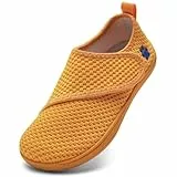 IceUnicorn Baby Barfußschuhe Lauflernschuhe Breite Kleinkind Jungen Mädchen Hausschuhe Kinder Barfussschuhe Sneaker Babyschuhe Anti Rutsch(Orange, 25EU Weit)