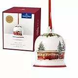 Villeroy & Boch - Annual Christmas Edition Jahres-Glocke 2025 Bunt, Glocke Weihnachten, Baumschmuck, Deko Weihnachten, Weihnachtsdekorationen, Sammlerstück, Premium Porzellan