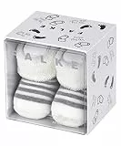 FALKE Unisex Baby Socken Erstlingsringel B So Baumwolle einfarbig 1 Paar, Weiß Off-White 2041, 50-56