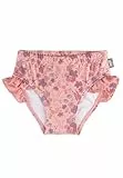 Sterntaler Badehose mit Corale Print und Volants - UV-Schutz 50+ Schwimmhose - Mädchen Badehose mit praktischer Kordel zur Weitenregulierung, zartrosa Größe 104