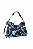 Desigual Schultertasche Umhängetasche Stacatto Leiria Shoulder Bag Tutti Fruti dunkelgrau
