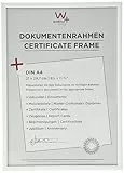 walther design Bilderrahmen weiss 21 x 29,7 cm (DIN A4) New Lifestyle Kunststoffrahmen KV130W