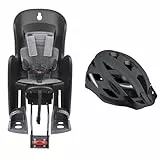 Polisport Bilby RS Fahrradkindersitz | Kindersitz für die Sattelrohrmonage | für Kinder zwischen 9 und 22 kg | grau & FISCHER Erwachsene Fahrradhelm, Radhelm, Cityhelm Urban Levin, S/M, 52-59cm