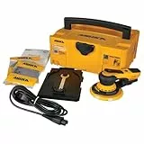 Mirka DEROS 5650CV / Exzenter-Schleifer Schleifmaschine mit Zentral-Absaugung, 2 Schleifteller und Klett im Case/für Ø 125mm & Ø 150mm Schleifpapier / 5,0mm Hub / MID5650202CA, Kabelgebunden