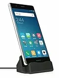 MyGadget Dockingstation Ladestation [ USB C ] für Smartphones - Halterung Dock für z.B. Galaxy S24 Note 20 | Huawei P50 | iPhone 15 16 - Schwarz