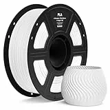 ELEGOO PLA Filament 1,75 mm Weiß 1 KG, Filament-3D-Druckmaterialien 3D Drucker Filament, Maßgenauigkeit +/- 0,02 mm, 1KG Kunststoffspule Passend für die Meisten 3D Printer
