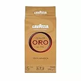Lavazza, Qualità Oro, Gemahlener Kaffee, mit Aromanoten von Früchten und Blumen, für einen Samtigen Espresso, 100 % Arabica Kaffeebohnen, Intensität 5/10, Mittlere Röstung, 250g