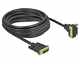 Delock DVI Kabel 24+1 Stecker zu 24+1 Stecker gewinkelt 5 m