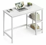 VASAGLE Tisch, Computertisch, Bürotisch, 100 x 50 x 76 cm, moderner Stil, für Arbeitszimmer, Schlafzimmer, Wohnzimmer, ahornweiß LWD046W01