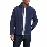 Tommy Hilfiger Herren Lightweight Polar Fleece Jacket Fleecejacke, Marineblau, XXL