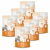 MjAMjAM - Premium Nassfutter für Katzen - Quetschie - saftiges Huhn an leckeren Möhrchen, 6er Pack (6 x 300 g), getreidefrei mit extra viel Fleisch