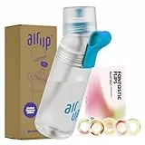 air up® Flasche Twist Pro Starter Set Original, inkl Pods in 5 Geschmacksrichtungen I 600ml Trinkflasche mit Geschmack, zuckerfrei I spülmaschinenfest & BPA frei I in Blue Splash