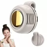 Tragbarer Clip Ventilator, Leiser Mini Ventilator ohne Flügel, mit 3 Geschwindigkeiten & 360° Drehbarem Luftstrom, Wiederaufladbar, 2026 Neu Taillenclip Ventilators für Outdoor, Reisen und Büro (Weiß)