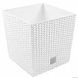 10 -Liter -Zeit -Topf mit weißem Plantar -Eimer 22,3 x 22,3 x 22,8 cm.