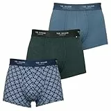 Ted Baker Herren-Boxershorts Dreierpack - Skarabäus/Teal/Seilkette Navy - M