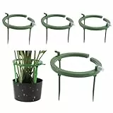 Tagtight 4 Set Automatische Pflanzen Tropfbewasserringe, Lazy Watering Gerät Pflanzen Bewässerung, Tröpfchenbewässerung mit Integriertem 1/8 Einlaufstutzen mit Widerhaken, Bewassersystem Blumentopf