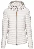 camel active Damen Leichte Steppjacke aus recyceltem Polyamid Wollweiß, womenswear-40