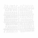Securit WLB-SET-LA Set mit zusätzlichen Buchstaben für Pinnwände, aus Filz, Weiß
