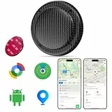 MiLi 3M Klebe-Tracker-Tag, Dual-System (iOS/Android) Bluetooth-Tracker zum Aufkleben, kompatibel mit Apple „Wo ist?“ und Google Mein Gerät Finden App, Finder für Skier, Fahrrad, Roller, Skateboard