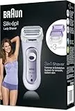 Braun Silk-epil 5-560 3-In-1 Kabelloser Elektrischer Rasierer, Trimmer- und Peeling-System, lila