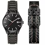 Wristitani Echtes Leder 22mm Uhrenarmband Kompatibel mit Samsung Galaxy Watch/Huawei Watch Lederarmband für Smartwatch und Universal-Uhren, Vintage Uhrenband mit Edelstah Schnalle für Herren Damen