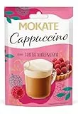 MOKATE - Cappuccino Himbeertarte - Cremiger Instant-Kaffee mit Milchschaum - Coffee Raspberry Tart - Fruchtiger Kaffee - Aromatisch Süß Kaffeepulver - Einfach mit Heißem Wasser Aufgießen - 40g