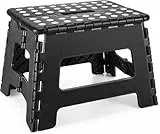 Blauesmeer Tritthocker Klappbar 22cm - Faltbarer Hocker bis 150kg (330 lbs) mit Anti-Rutsch-Oberfläche & Tragegriff - Stabiler Klapphocker für Küche, Bad und Kinder - Leicht & Platzsparend