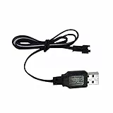 Thalire 2er-Set USB-Akku-Ladekabel – 3.7V Universal-Ladegerät mit SM-2P Stecker, Intelligenter IC-Schutz & LED-Anzeige für RC-Modelle, Drohnen und Spielzeug