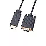 Amazon Basics HDMI-Kabel (Quelle) auf VGA-Kabel (Display) (nicht bidirektional), 6 feet, Schwarz