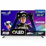 CHIQ 43 Zoll (108cm) Smart TV, Full HD QLED Google TV mit WLAN, Google Assistant, Bluetooth, 90% DCI-P3, HLG&HDR10, Triple Tuner (DVB-C/-S2/-T2), App Store, Prime Video, Dolby Audio, HDMI, CI+, L43QST