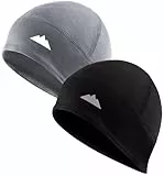 Tough 2er Pack Headwear Dünne Mütze für Damen und Herren - Fahrradmütze Laufmütze Sportmütze Set - 2X Fahrrad Mütze dünn unter Fahrradhelm - 2er Set leichte Helmmütze