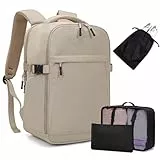 Für Ryanair Handgepäck 40x20x25 Handgepäck Rucksack Flugzeug mit 3 Koffer Organizer Reiserucksack Handgepäck Flugzeug Tasche Carry on Luggage Underseat Cabin Bag für Easyjet Wizzair Eurowings