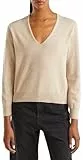 United Colors of Benetton T-Shirt mit V-Ausschnitt M/L, beige, S