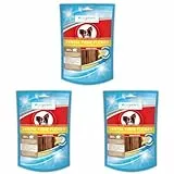 Bogadent Dental Fibre Flexies Mini - Hunde Kauartikel gegen Zahnstein & Plaque - Kaustangen Hund für die tägliche Hunde Zahnpflege - Mit Pflanzenfasern für eine bessere Verdauung - 3er Pack - 70g