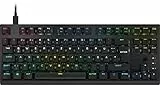 Corsair K60 PRO TKL RGB Tenkeyless Optisch-Mechanische Kabelgebundene Gaming-Tastatur - OPX Linear-Schalter - Polycarbonat-Tastenkappen - iCUE-Kompatibel - QWERTZ DE - PC, Mac, Xbox - Schwarz