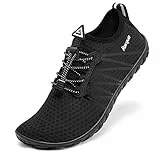 Racqua Wasserschuhe Schwimmen Strand rutschfest Schnell Trocken Meer Aqua Pool Schuhe Boot Tauchen Nass Neoprenanzug Atmungsaktiv Kajakfahren Segeln Schuhe für Männer & Frauen Schwarz 41
